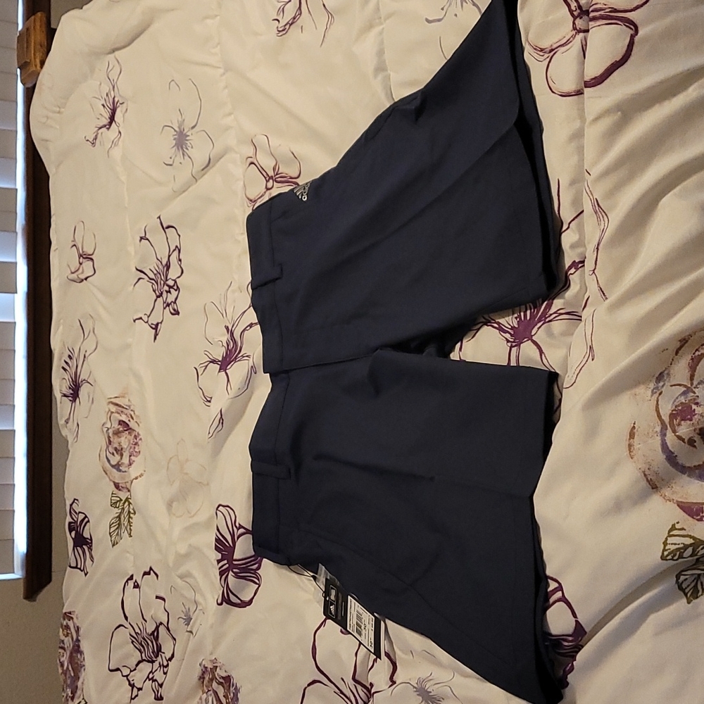NWT Navy Colored Adidas Men's golf shorts